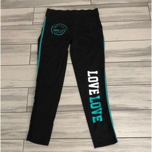 ❤️3X20 ZONE PRO Women’s Black/ Green print and Mesh Sides Athletic Leggi…